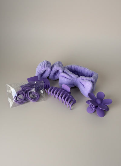 Set Accesorii Par Mov - Bentita, Clame si Scrunchies