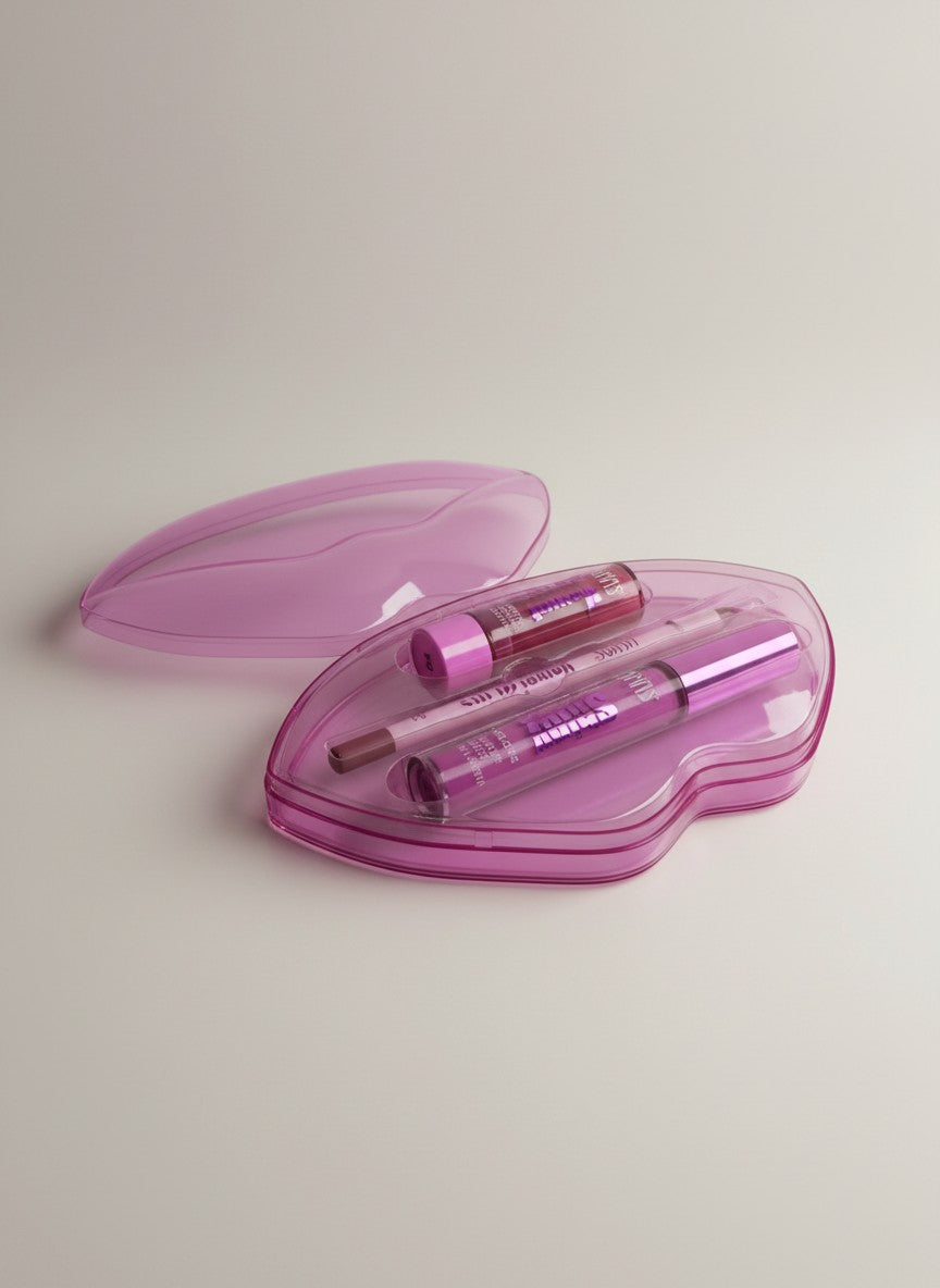 Set Machiaj - Gloss, Creion de Buze si Ruj