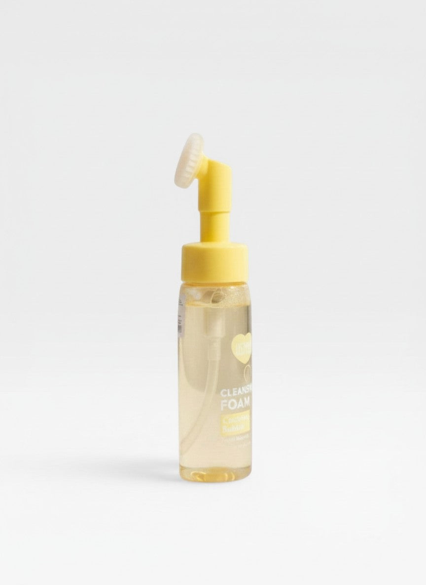 Spuma de Curatare Faciala USHAS Coconut Bubble cu Perie de Masaj, 150 ml