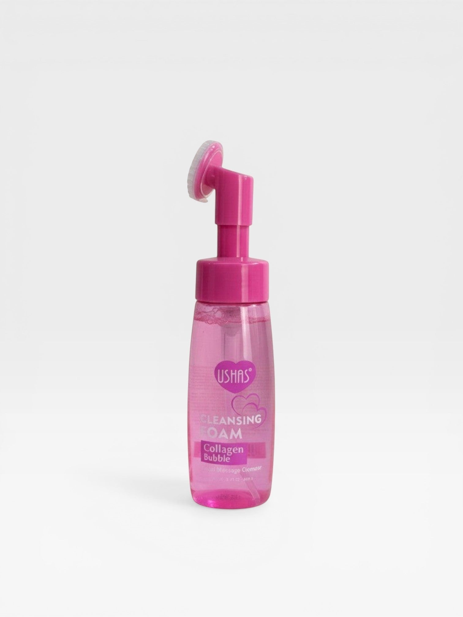 Spuma de Curatare Faciala USHAS Collagen Bubble cu Perie de Masaj, 150 ml