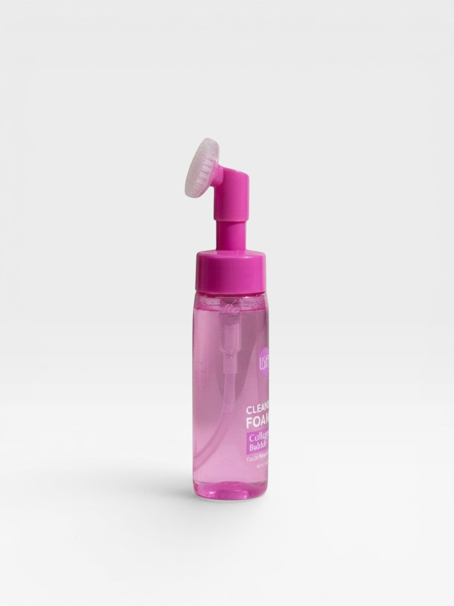 Spuma de Curatare Faciala USHAS Collagen Bubble cu Perie de Masaj, 150 ml