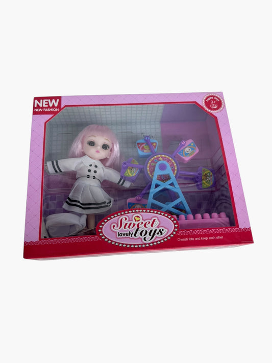 Sweet Lovely Toys Papusa Fashion cu Roata cu Cabine - imagine principala
