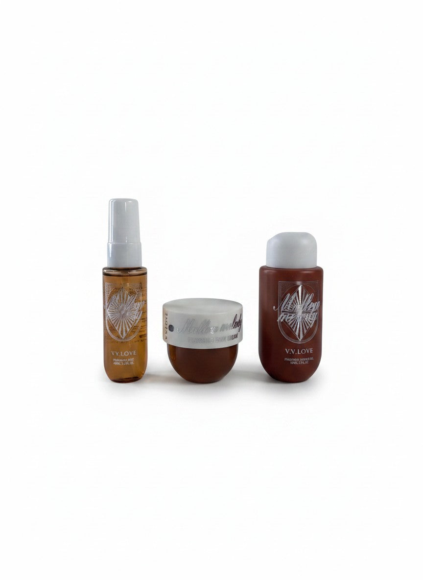 Travel Kit Mellow Melody, set cadou de corp — detaliu