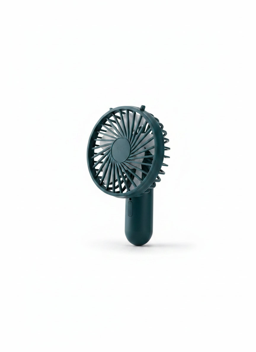 Ventilator portabil de mana reincarcabil USB, verde